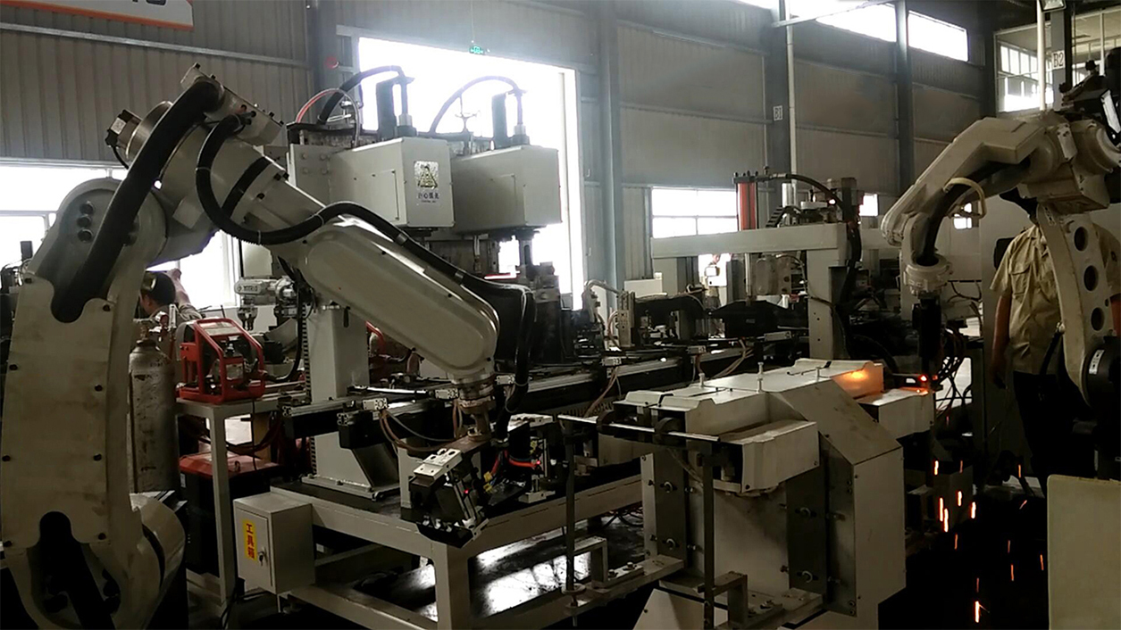 浙江机器人自动冲孔焊螺帽焊机架一体机